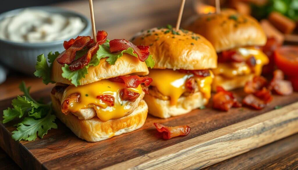 Chicken Bacon Ranch Sliders