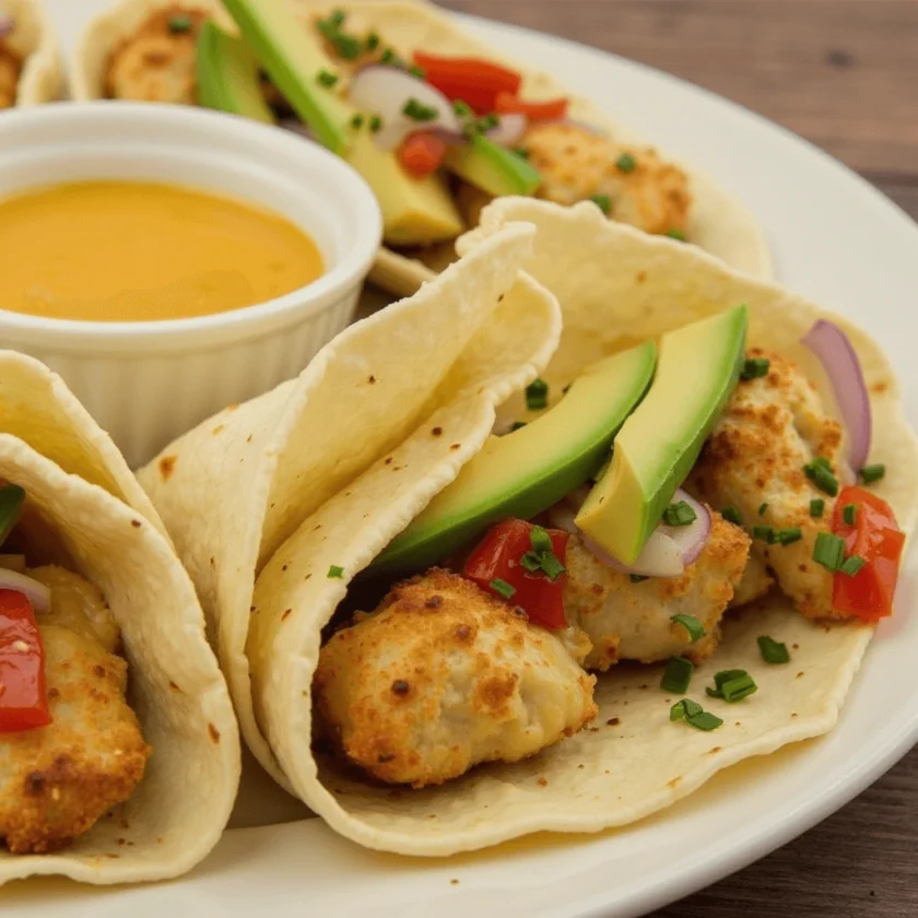 Cheesy Garlic Chicken Wraps Recipe