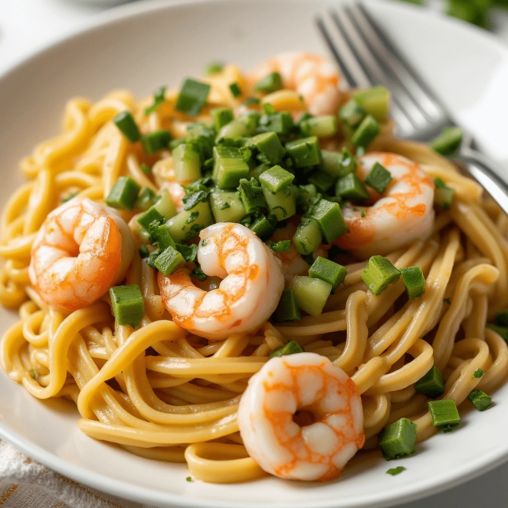 Creamy Shrimp and Pasta Recipes with Pico de Gallo
