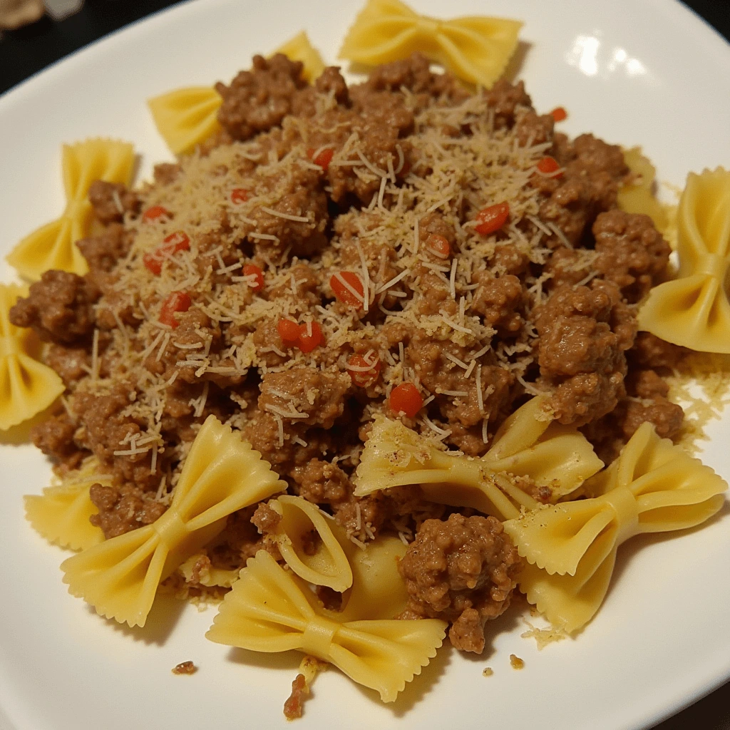 Hamburger Meat and Bow Tie Pasta Recipes