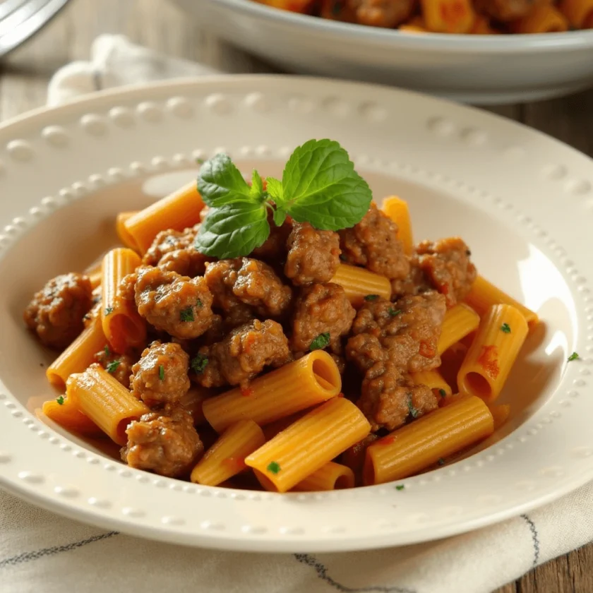 Hamburger Meat and Bow Tie Pasta Recipes
